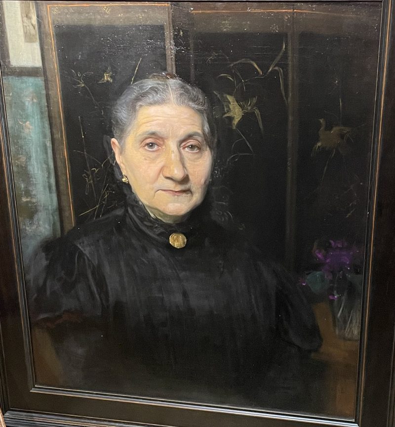 Antoon van Welie Afferden 1866-1956 - Portrait of Therese Lewin-Herzsohn (1828-1885), Oil on canvas