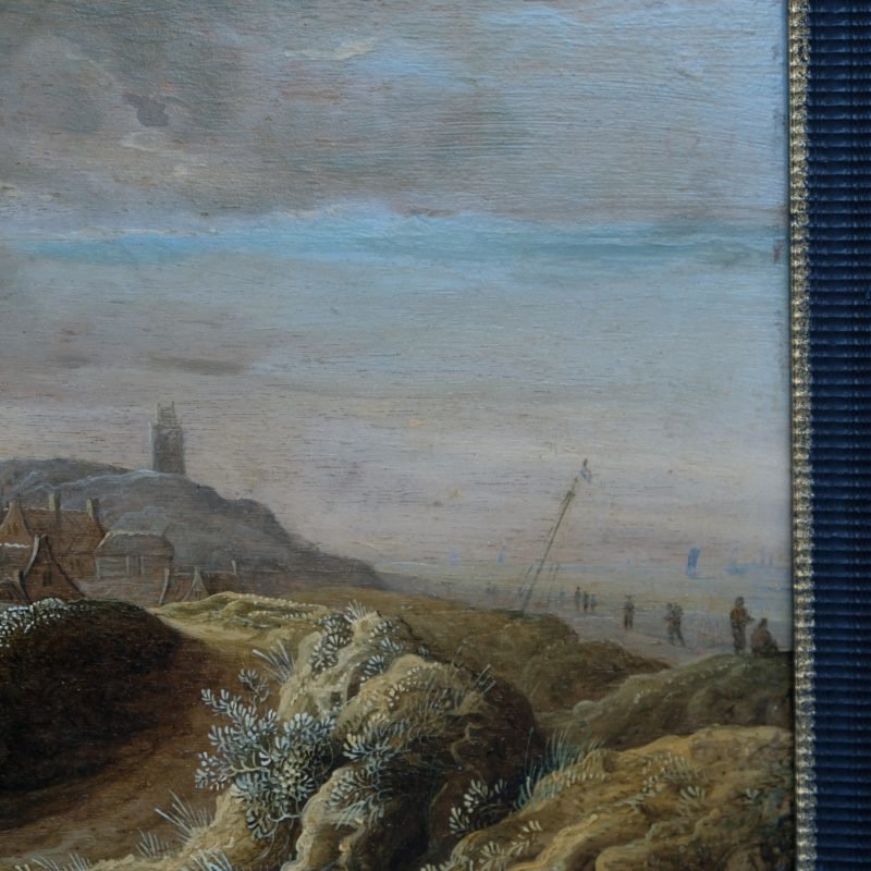 Jacob Classon 1658-1675 - View on Scheveningen, Oil on panel - detail 2