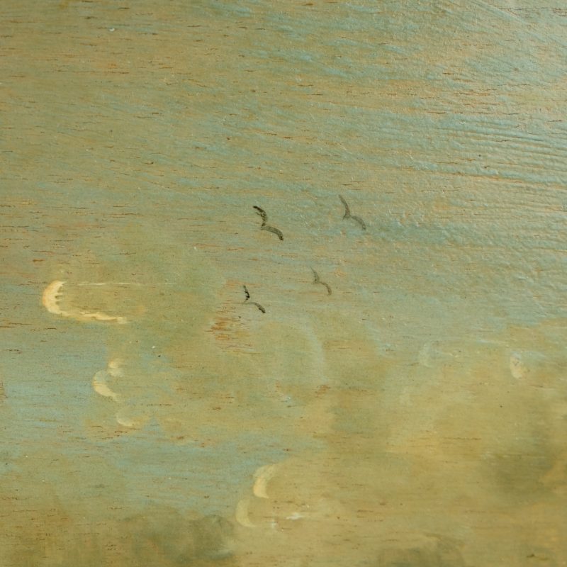 Jacob Classon 1658-1675 - View on Scheveningen, Oil on panel - detail 5