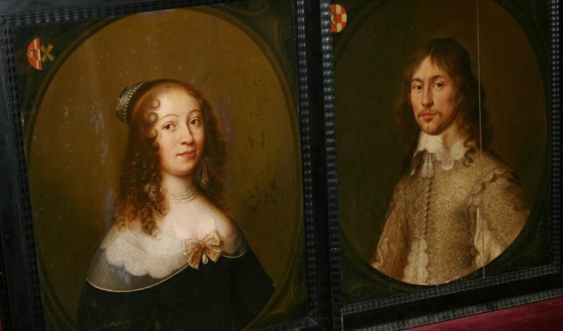 Jan Rutgers Niwael 1595-1670 - Pair Portraits, oil on panel