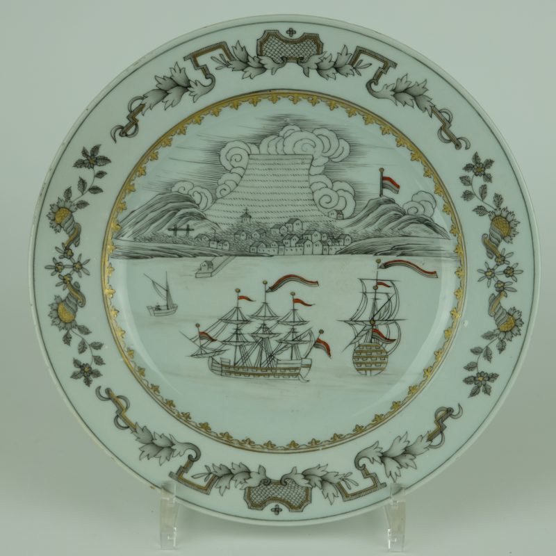 'Cape of Good Hope" plate, chinese export - detail 2