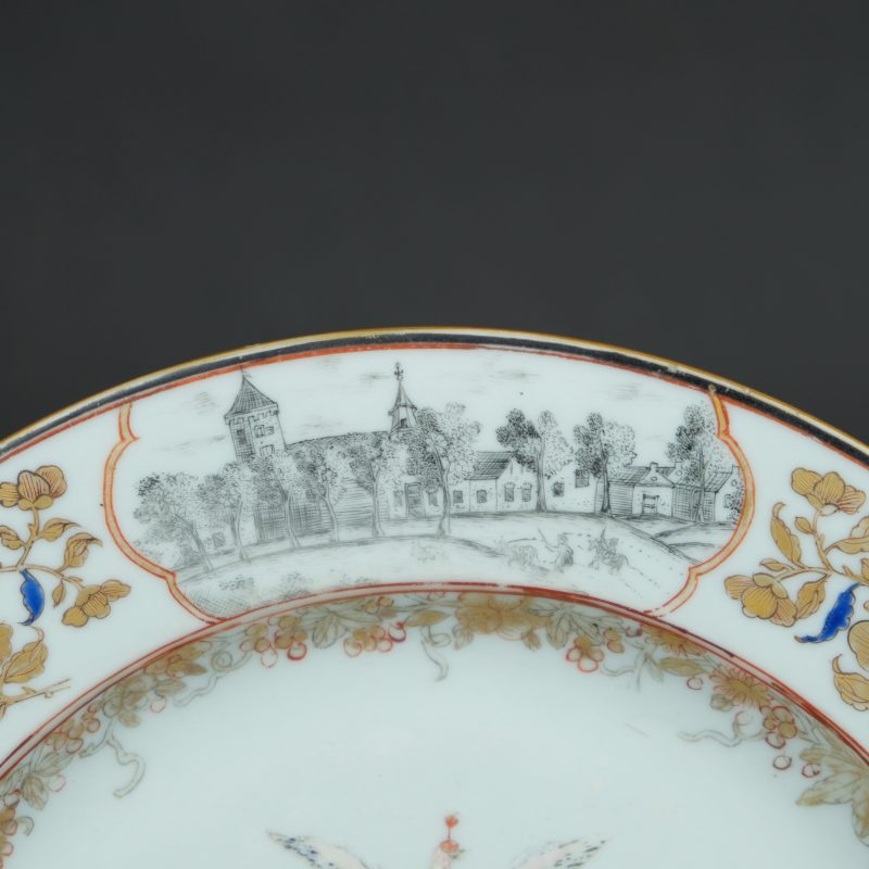 Chinese Export Porcelain Valckenier plate, circa 1740 - detail 3