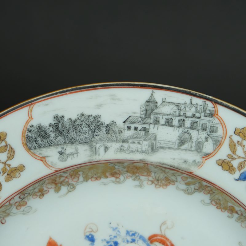Chinese Export Porcelain Valckenier plate, circa 1740 - detail 6