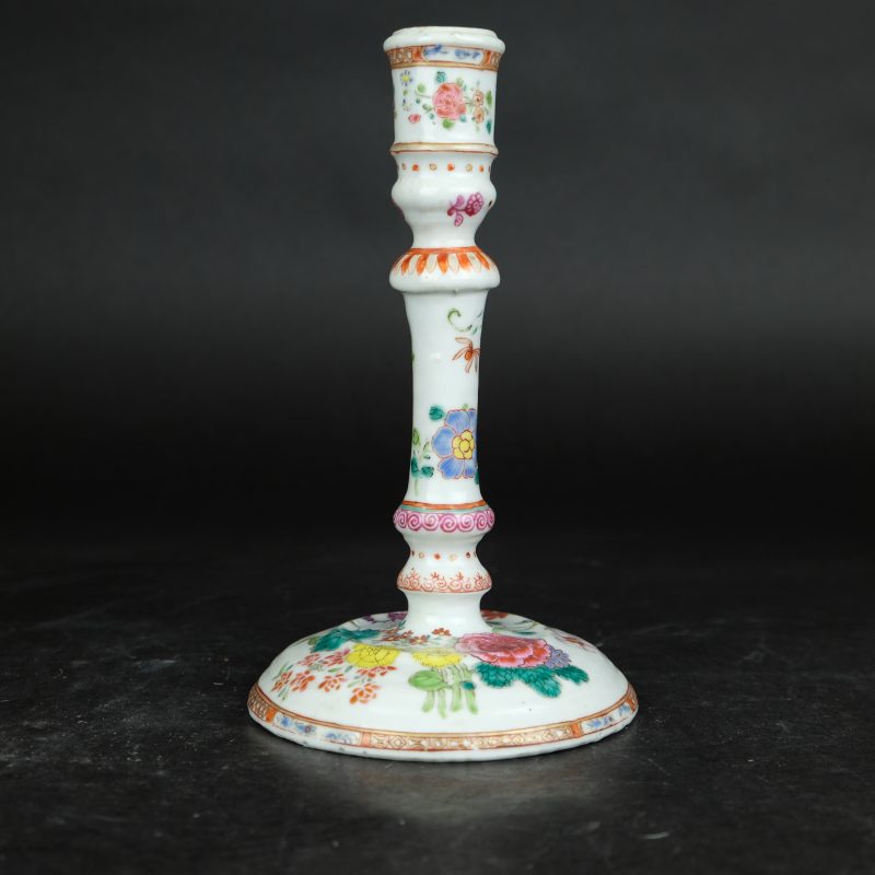 Famille Rose candle stick 18th century, 18th century - detail 7