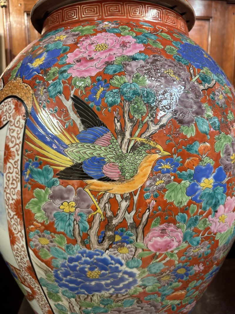 Huge pair of 19th century Japanese vases., Meiji period 19th century - detail 3