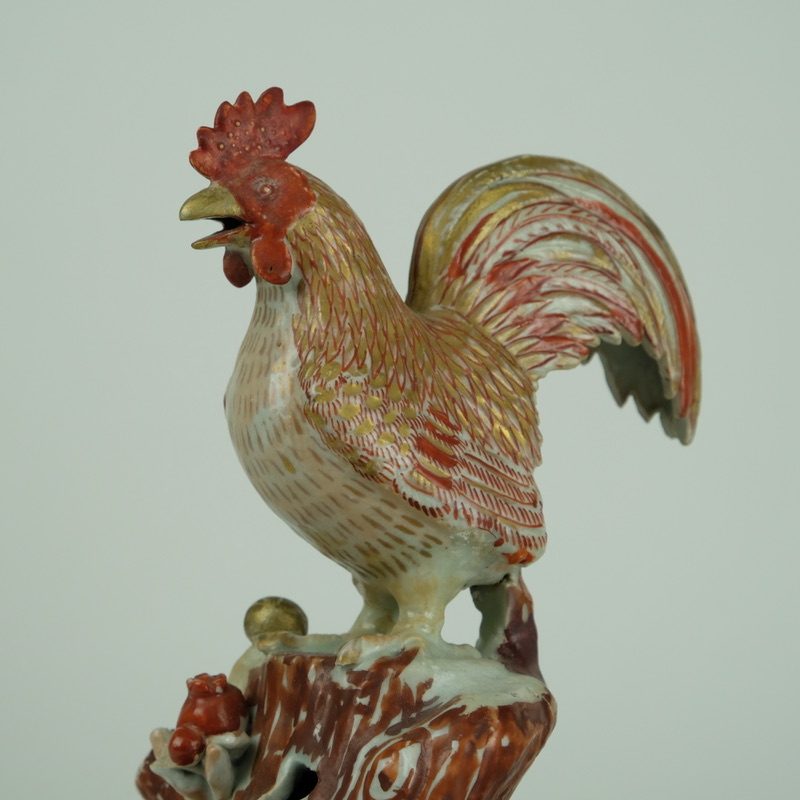 Pair 18th century japanese Imari cockerel vases, early 18th century - detail 5