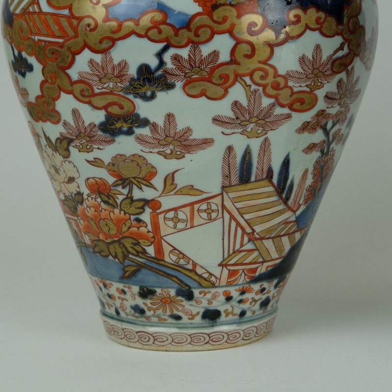 Pair 18th century japanese Imari cockerel vases, early 18th century - detail 7
