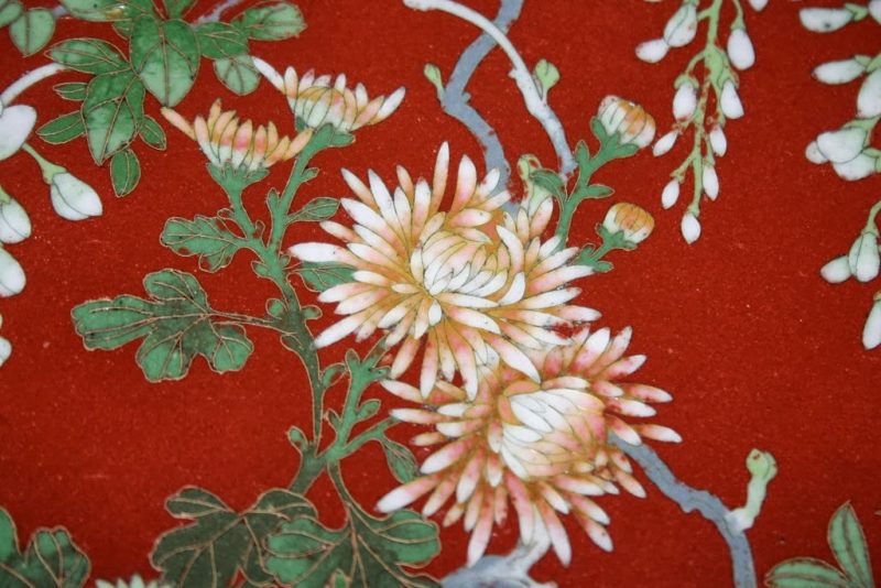 Very Large Cloisonné Charger Japanese Meiji Period 67cm - detail 1