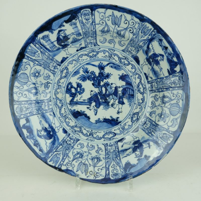 Wanli transitional large plate, circa 1630-1650