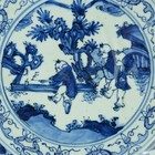 Wanli transitional large plate, circa 1630-1650 - detail 2
